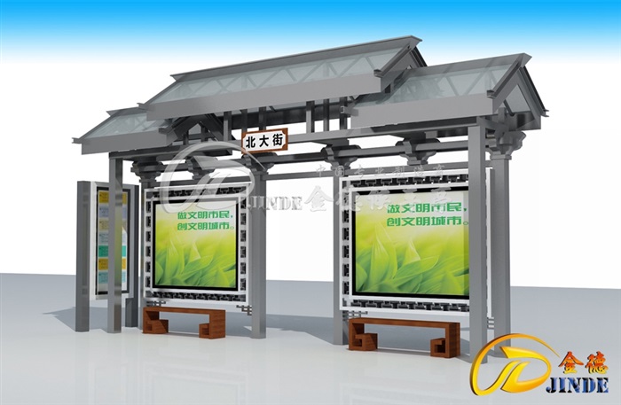 山西候車亭安裝使用實(shí)景