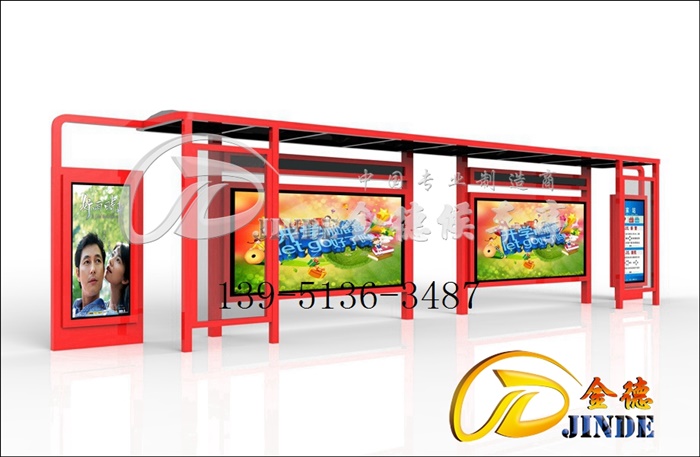 陜西仿古候車亭第一批安裝完成