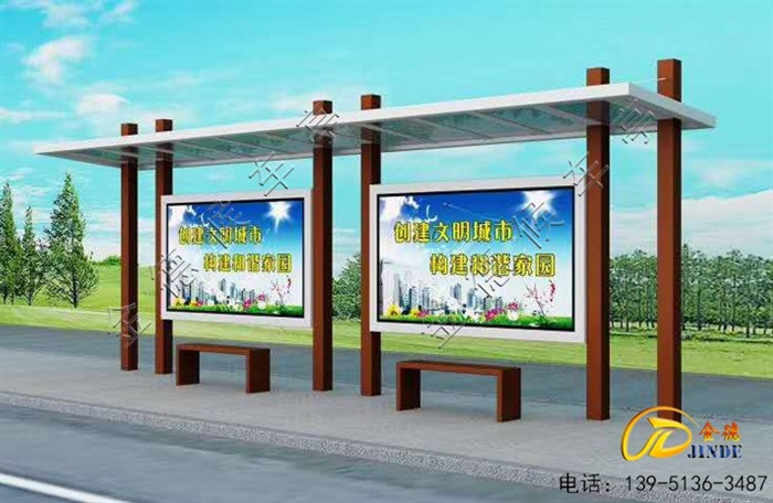 安徽候車亭發(fā)貨了