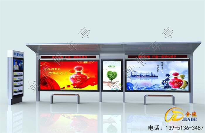 河南候車亭安裝中