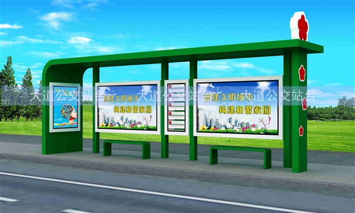 福建候車亭生產(chǎn)中