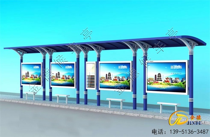 青島候車亭安裝使用中
