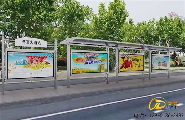 陜西不銹鋼候車亭生產中