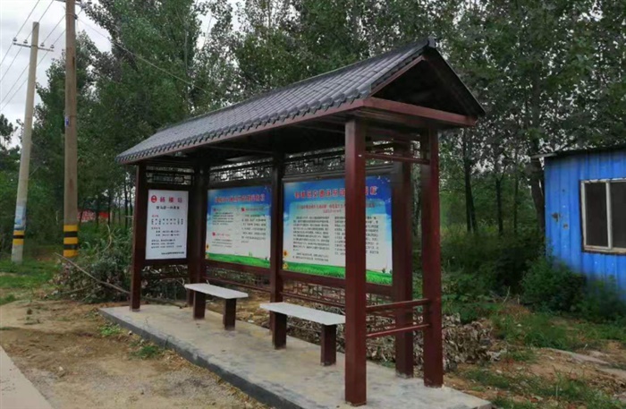 湘潭仿古站臺安裝實景